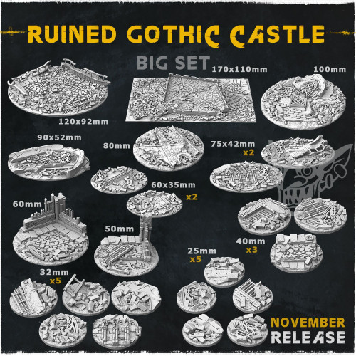 Ruined Gothic Castle Bases